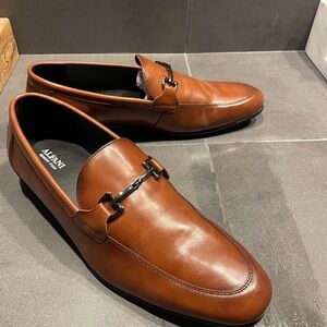 Alfani Brown Loafers with Sleek Horsebit Detail
